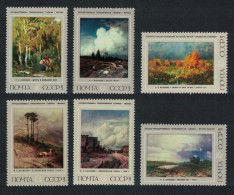 USSR 125th Birth Anniversary Of F A Vasilev Painter 6v 1975 MNH SG#4457-4462 - Unused Stamps