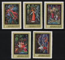USSR Miniatures From Palekh Art Museum 5v 1975 MNH SG#4472-4476 - Unused Stamps