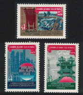 USSR Railway Steel Plant Chemical Works 3v 1975 MNH SG#4452-4454 - Unused Stamps