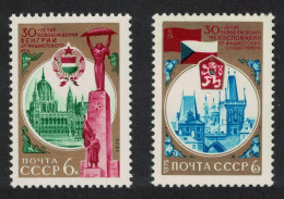 USSR World War II 30th Anniversary Of Liberation 2v 1975 MNH SG#4378-4379 - Unused Stamps