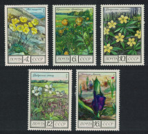 USSR Flowers 1st Series 5v 1975 MNH SG#4466-4470 - Ongebruikt