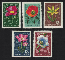 USSR Flowers 5v 1974 MNH SG#4350-4354 - Ongebruikt