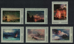 USSR Marine Paintings By Ivan Aivazovsky 6v 1974 MNH SG#4263-4268 - Unused Stamps