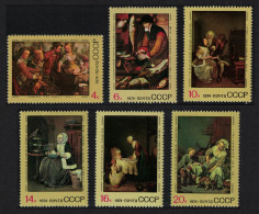 USSR Foreign Paintings In Soviet Galleries 6v 1974 MNH SG#4343-4348 - Ongebruikt