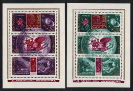 USSR Cosmonautics Day Space 2 MSs 1973 MNH SG#MS4160-MS4161 Sc#4072-4073 - Unused Stamps