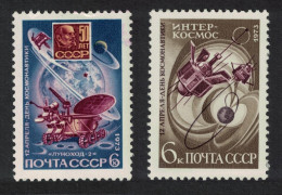USSR Cosmonautics Day Space 2v 1973 MNH SG#4158-4159 - Unused Stamps