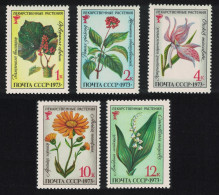 USSR Medicinal Plants 5v 1973 MNH SG#4203-4207 - Unused Stamps