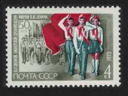 USSR Pioneer Parade 1972 MNH SG#4056-4059 - Unused Stamps