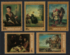 USSR Paintings By Foreign Artists In Hermitage Gallery Leningrad 5v 1972 MNH SG#4089-4093 - Ungebraucht