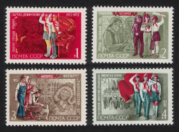 USSR 50th Anniversary Of Pioneer Organisation 4v 1972 MNH SG#4056-4059 - Unused Stamps