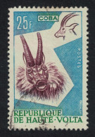 Upper Volta Antelope Animal Mask 25f 1960 MNH SG#80 - Obervolta (1958-1984)