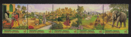 UN Vienna Elephant Family With Agricultural Products Strip Of 5v 1996 MNH SG#V209-V213 Sc#204a - Other & Unclassified