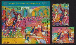 UN New York Basketball Volleyball Sport 2v+MS 1996 MNH SG#703-MS705 - Other & Unclassified