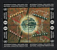 UN New York Natural Disaster Reduction Block Of 4 1994 MNH SG#657-660 - Autres & Non Classés