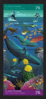 UN New York Whales Fish Marine Life Clean Oceans Pair 1992 MNH SG#613-614 - Otros & Sin Clasificación