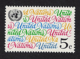 UN New York 'United Nations' 1993 MNH SG#634 - Autres & Non Classés