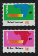 UN New York UN Resolution On Namibia South West Africa 2v 1973 MNH SG#244-245 - Autres & Non Classés
