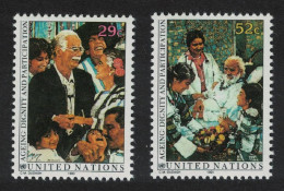 UN New York Ageing Dignity 2v 1993 MNH SG#628-629 - Andere & Zonder Classificatie