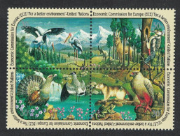 UN New York Birds Animals Block Of 4v 1991 MNH SG#594-597 - Other & Unclassified