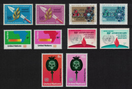 UN New York Annual Set COMPLETE 1973 MNH SG#238-247 - Otros & Sin Clasificación