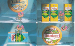 GERMANY(chip) - Set Of 4 Cards, Lindenberger(K 453-454, K 480- 481), Tirage 4000-7000, 11/92, Mint - K-Series : Serie Clientes