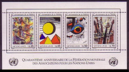 UN Geneva 40th Anniversary Of UN Associations MS 1988 MNH SG#150 - Andere & Zonder Classificatie