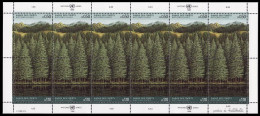 UN Geneva Forest Sheetlet Of 6 Pairs 1988 MNH SG#G165-G166 - Autres & Non Classés