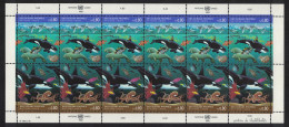 UN Geneva Sea Life Whale Dolphin Clean Oceans Sheetlet 1992 MNH SG#G214-G215 - Andere & Zonder Classificatie