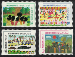 United Arab Emirates Children's Paintings 4v 1995 MNH SG#498-501 - Emirats Arabes Unis (Général)