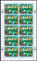 UN Geneva Birds Butterflies Animals Full Sheet 1991 MNH SG#G195-G198 MI#194-197 Sc#198a - Sonstige & Ohne Zuordnung