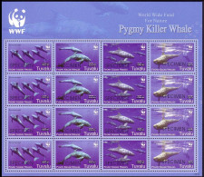 Tuvalu WWF Pygmy Killer Whale Sheetlet Of 4 Sets SPECIMEN 2006 MNH SG#1224-1227 MI#1307-1310 Sc#1022a-d - Tuvalu