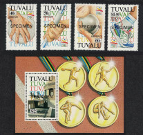 Tuvalu Olympic Games Barcelona 4v+MS Specimen 1992 MNH SG#647-MS651 - Tuvalu