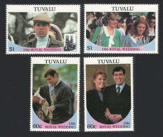Tuvalu Royal Wedding Prince Andrew 4v 1986 MNH SG#397-400 - Tuvalu (fr. Elliceinseln)