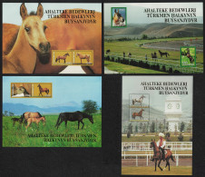 Turkmenistan Akhal-Teke Horses 4 Sheets 2005 MNH SG#MS120-MS121 - Turkménistan