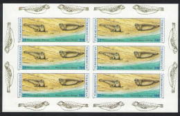 Turkmenistan WWF Caspian Seal 2v Stamps IMPERF SHEET RARR 1993 MNH SG#33+37 MI#30=34 Sc#35-38 - Turkménistan