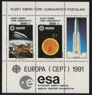 Turkish Cyprus Shuttle Europe In Space MS 1991 MNH SG#MS306 MI#Block 9 Sc#298 - Unused Stamps