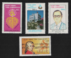 Turkish Cyprus Mozart Anniversaries And Events 4v 1991 MNH SG#317-320 MI#315-318 - Ungebraucht