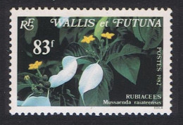 Wallis And Futuna Orchids Mussaenda Raiateensis 83f 1982 MNH SG#399 Sc#286 - Nuevos