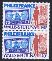 Wallis And Futuna 'Philexfrance 82' Stamp Exhibition Pair 1982 MNH SG#395 Sc#282 - Unused Stamps