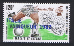 Wallis And Futuna World Cup Football Championship Overprint 1982 MNH SG#408 Sc#C115 - Unused Stamps