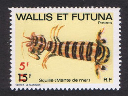 Wallis And Futuna 5f On 15f Squilla Marine Life Overprint 1981 MNH SG#379 Sc#272 - Neufs