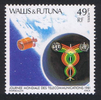 Wallis And Futuna Space World Telecom Day 1981 MNH SG#368 Sc#262 - Ungebraucht