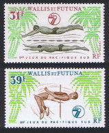 Wallis And Futuna Swimming High Jump Sports 2v 1979 MNH SG#333-334 Sc#238-239 - Ungebraucht