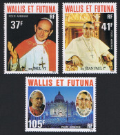 Wallis And Futuna Popes 3v Airmail 1979 MNH SG#304-306 Sc#C84-C86 - Ungebraucht