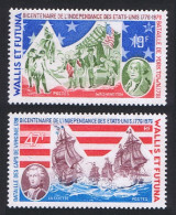 Wallis And Futuna American Revolution 2v 1976 MNH SG#254-255 MI#284-285 Sc#C72-C73 - Unused Stamps