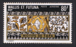 Wallis And Futuna Tapa Mats 80f Airmail 1975 MNH SG#242 MI#263 Sc#C59 - Neufs