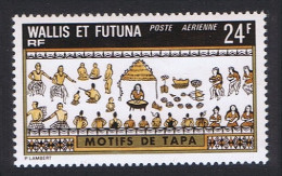 Wallis And Futuna Tapa Mats 24f Airmail 1975 MNH SG#240 MI#261 Sc#C57 - Unused Stamps
