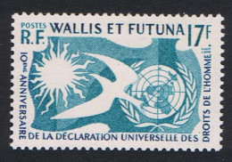 Wallis And Futuna Declaration Of Human Rights 1958 MNH SG#171 Sc#153 - Unused Stamps