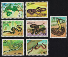 Vietnam Snakes 7v 1988 MNH SG#1191-1197 MI#2029-2035 Sc#1972-1978 - Vietnam