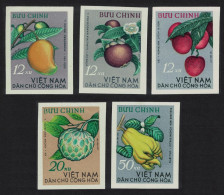 Vietnam Tropical Fruit 5v Imperf 1964 MNH SG#N331-N335 MI#334U-338U Sc#324-328 - Vietnam